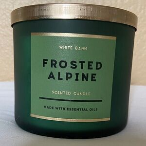 White Barn Green Frosted Alpine Candle